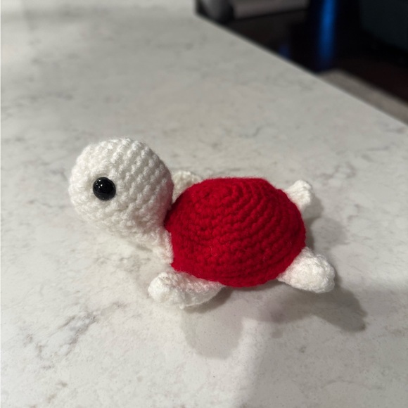 Handmade Crochet Turtle - Picture 5 of 6